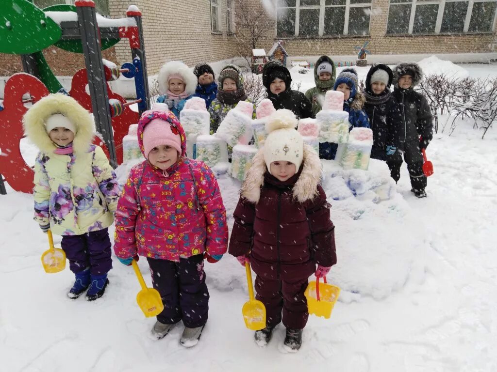 Зимние фото детский сад