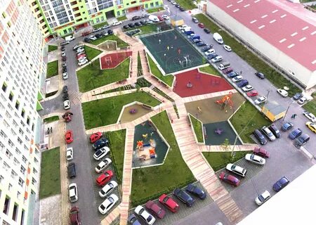 Благоустройство жилой микрорайон территория