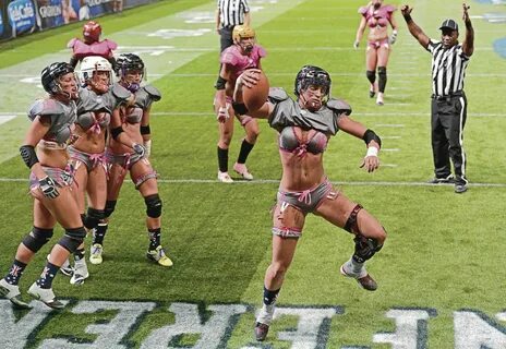 Wnfl Football Conference Women Soccer in Bikinis. 