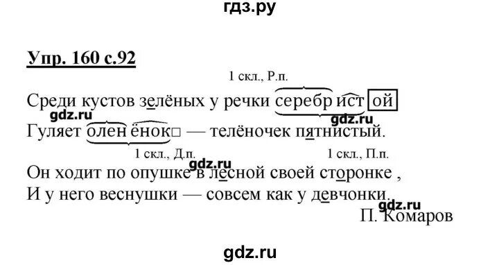 Русский язык 4 класс 1 часть упражнение 160. Русский язык 4 класс 2 часть упражнение 160.