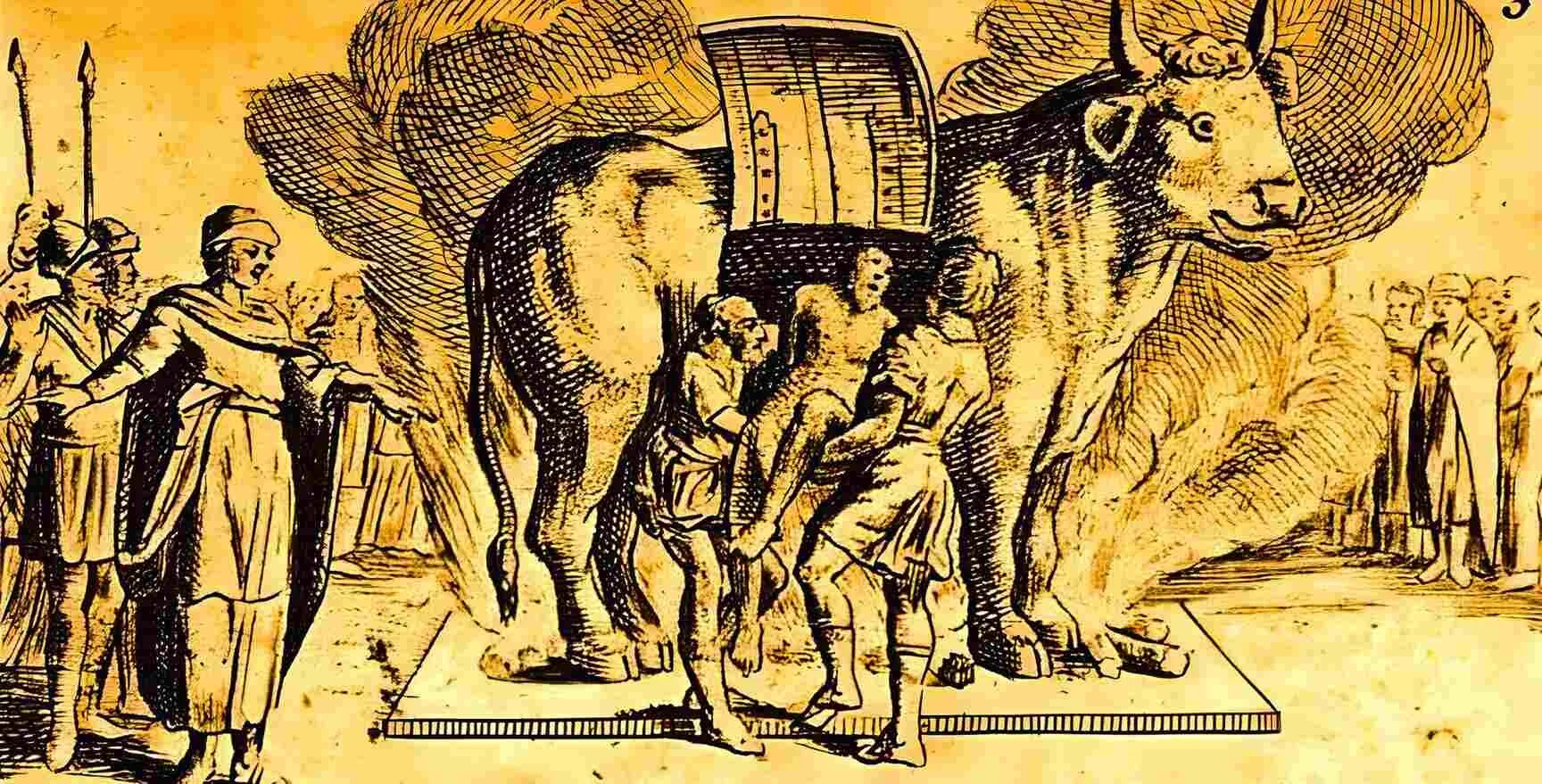 Пытка бык. Сицилийский тиран фаларис. Пытка бык. Сицилийский бык фаларида. Пытка бык.