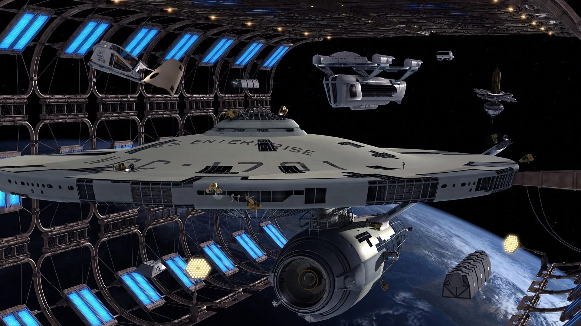 Корабли сеансы. Космический крейсер интерпрайс. космические корабли star trek.