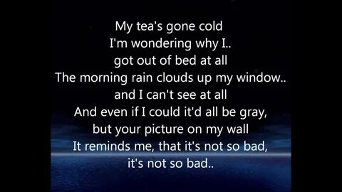 I asked are you cold