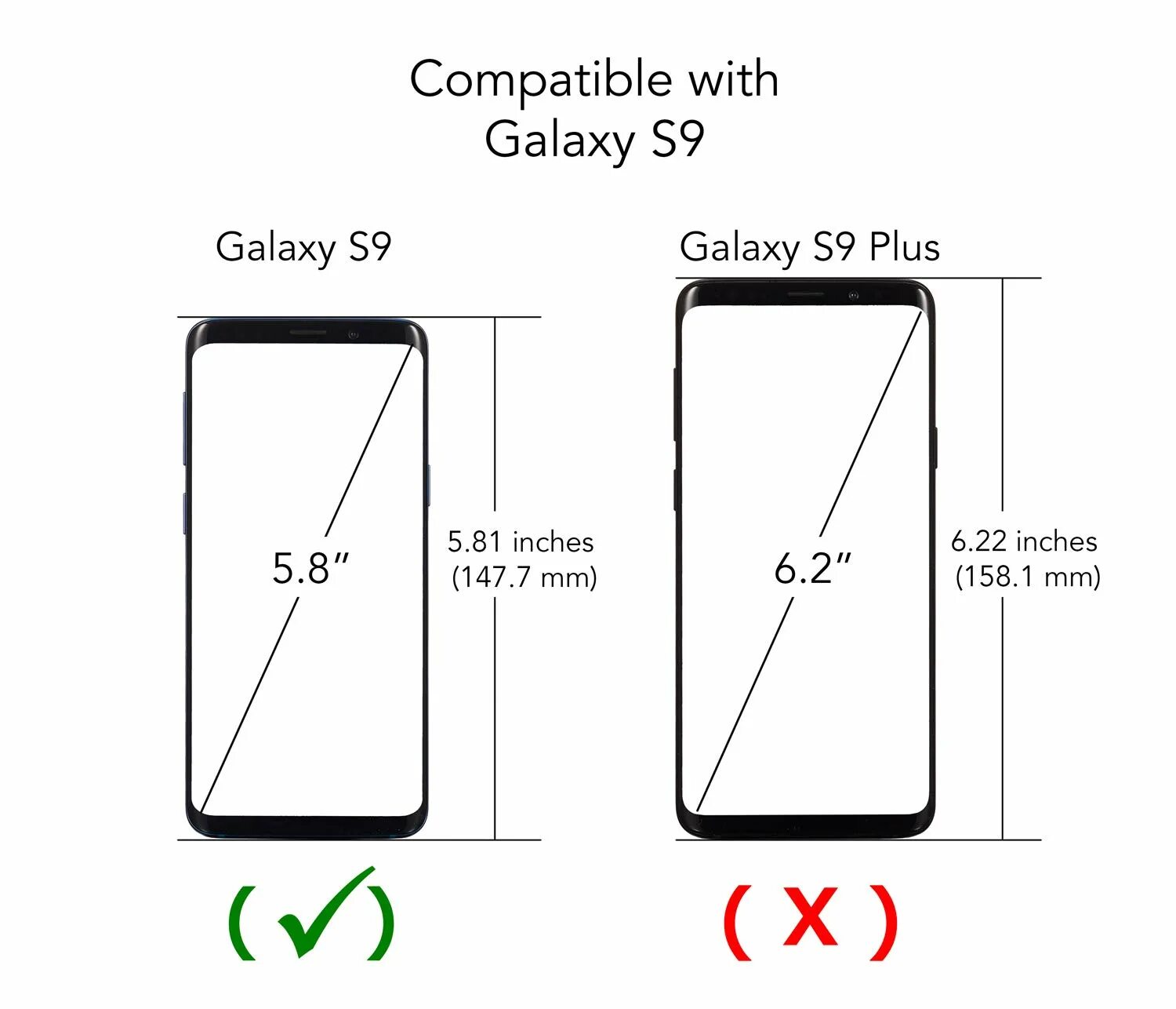 Размеры экранов самсунг галакси. Samsung Galaxy s9 Plus Размеры. Самсунг галакси s9 размер экрана. Galaxy s9 габариты. Galaxy s9 Plus габариты.