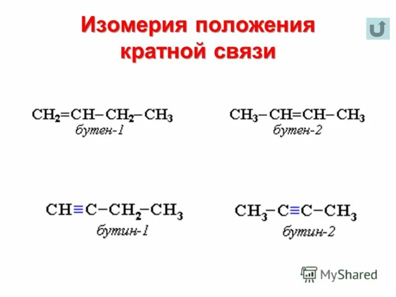 Изомерия положения кратной связи. Изомеры кратной связи. Изомеры положения кратной связи. Изомерия кратной связи примеры. Привести пример изомерии