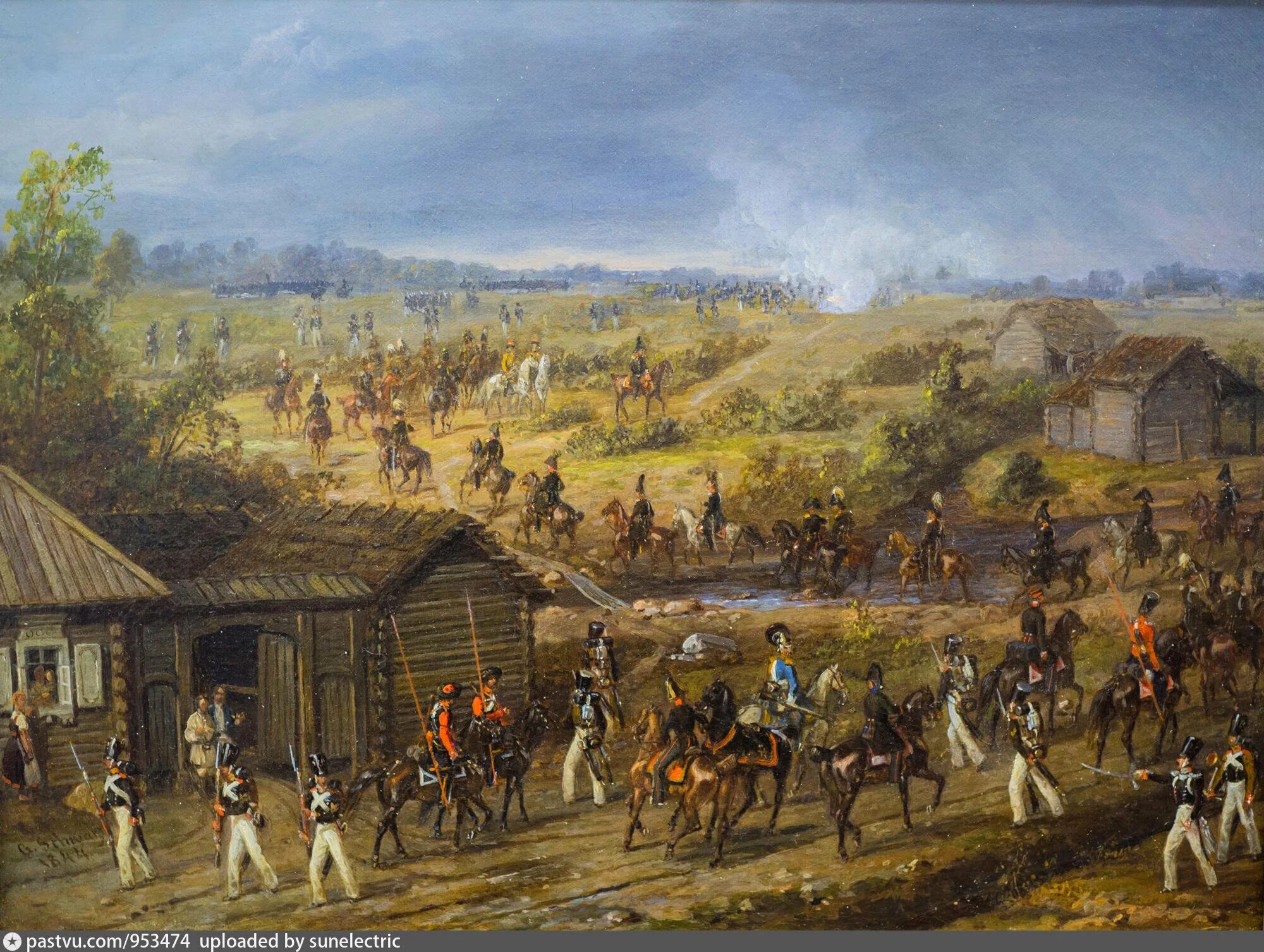 Битва у селения. Бородинская битва 1812. деревня бородино 1812. бородинское битва 19 век.