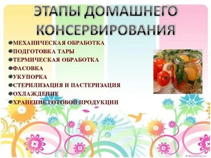 Правила консервации
