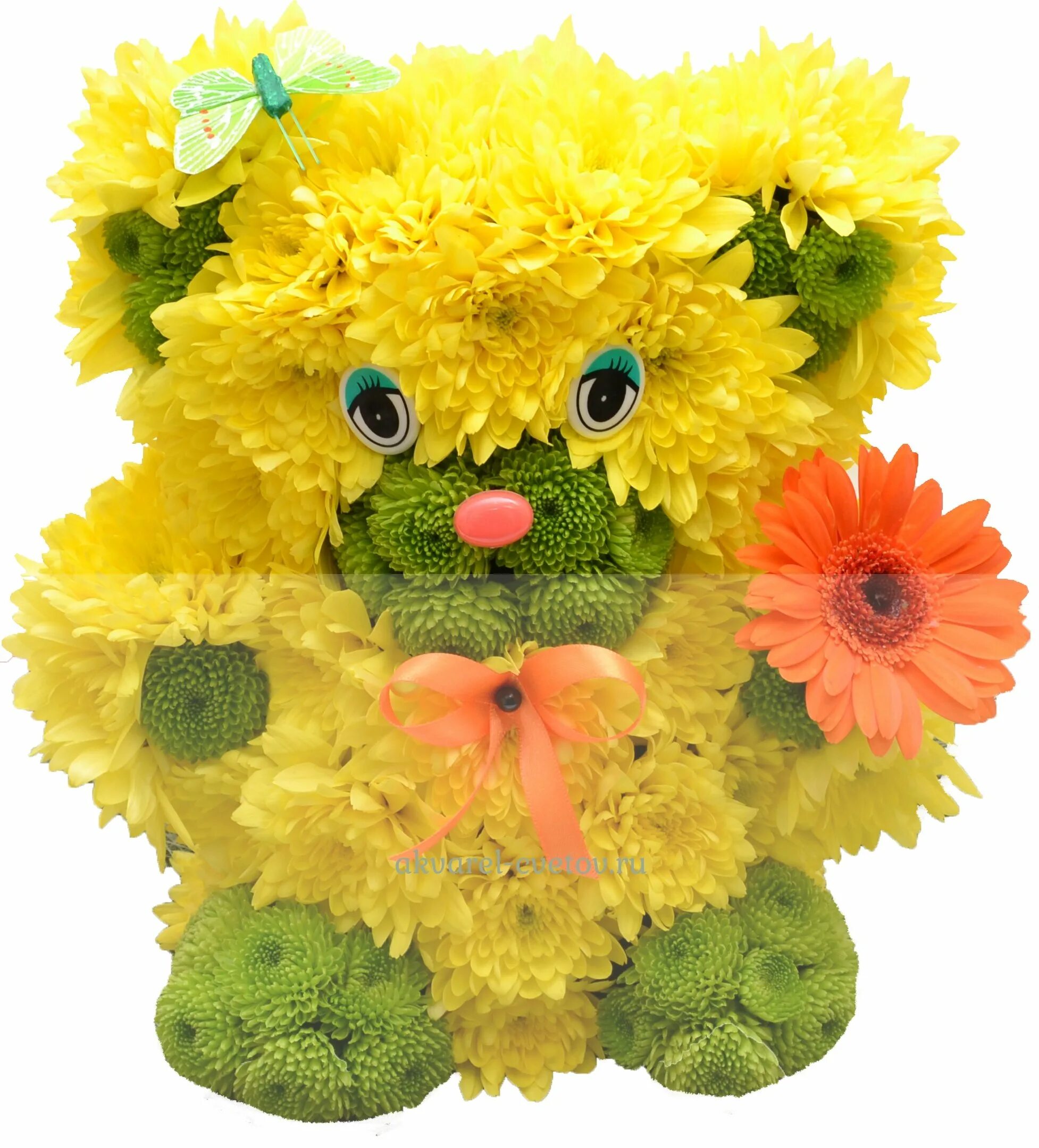Игрушки из цветов живых. Зверюшки из живых цветов. Зверюшки из цветов. Зверюшки из живых цветов. Необычные букеты.