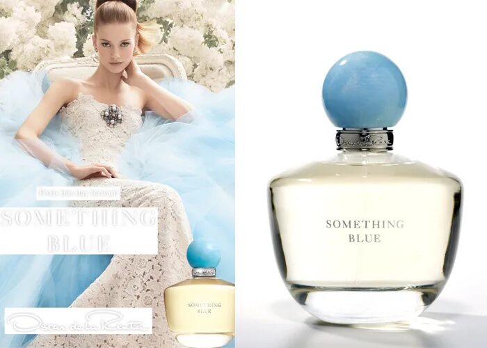 Something blue. Оскар де ла рента Самтинг Блю. Something Blue Oscar de la Renta. Оскар де ла рента небесно голубые. Духи Oscar de la Renta голубые.