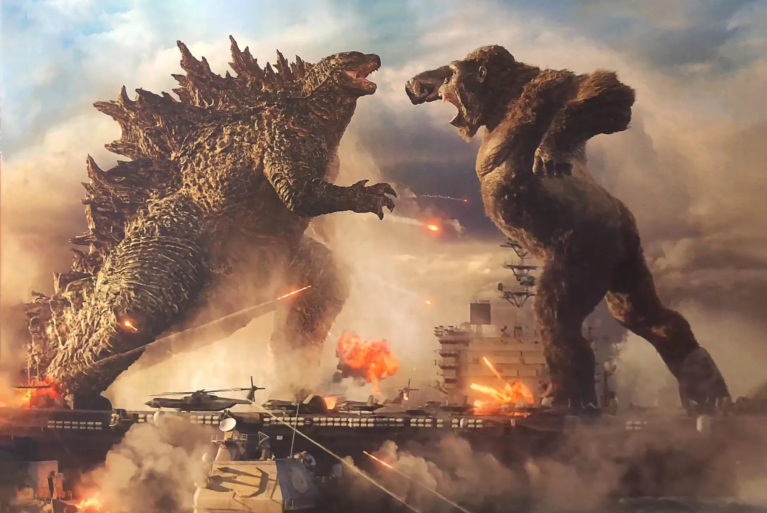 Godzilla and kong