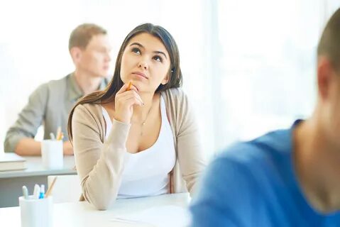 Thinking student