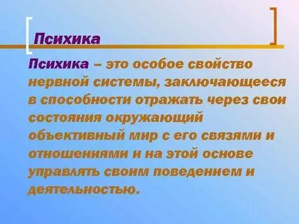 Психика это