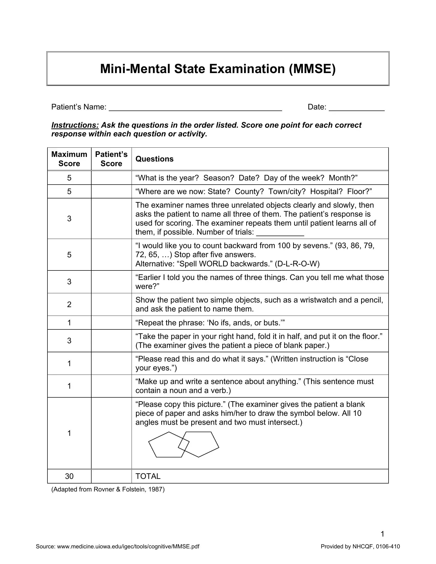 Шкала когнитивных нарушений MMSE. Краткая шкала оценки психического статуса (Mini Mental State examination, MMSE). Шкала деменции MMSE. Шкала MMSE баллы.