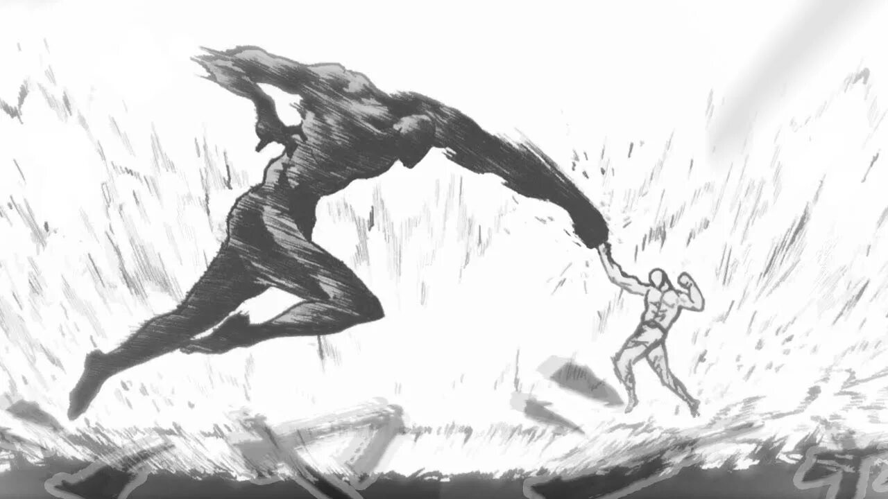 God ванпанчмен. Сайтам против бога. Сайтама против бога гароу. Сайтама против бога гароу. Onepunchman saitama vs god.