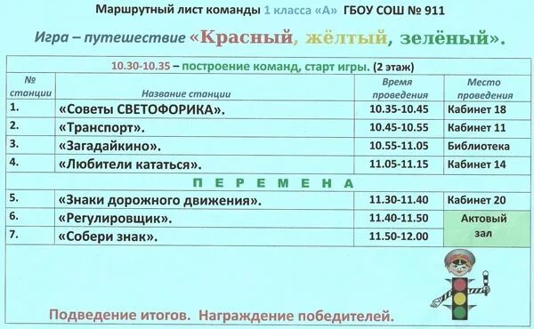 Маршрутный лист 3 класс. Маршрутный лист 3 класс