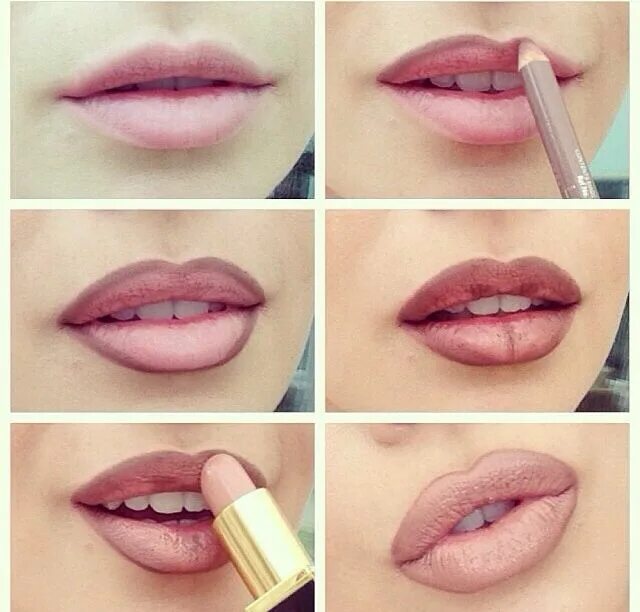 Как сделать макияж губ application rouge à lèvres look audacieux Губы обучающие видео, Помады, Макияж
