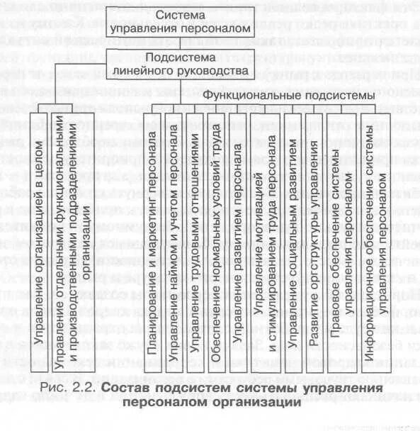 Система управления персоналом состоит