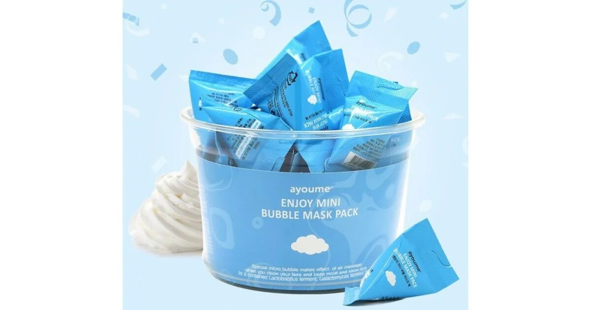 Mini bubble mask pack. Mini bubble mask pack