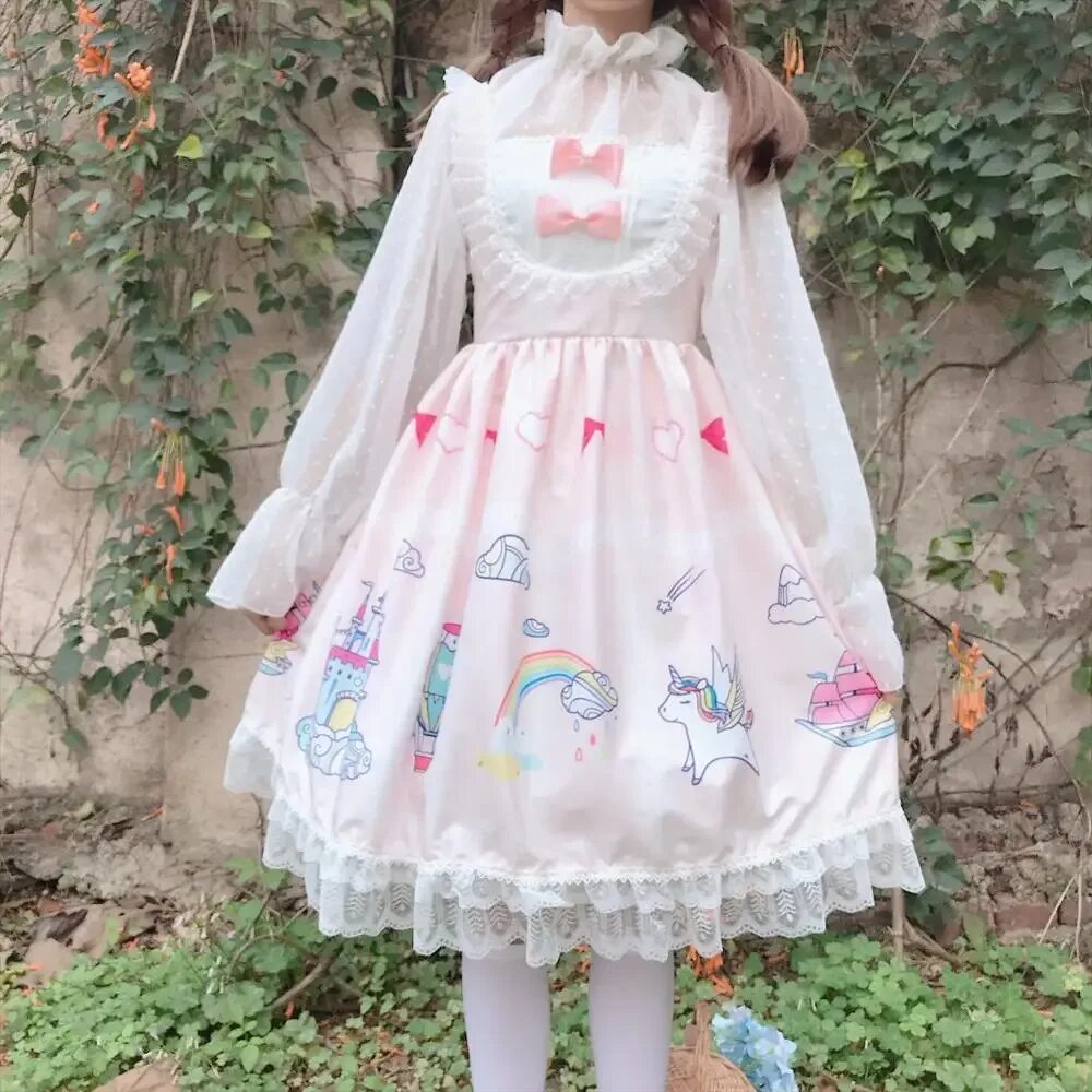 Милое платье для девочки. Милые платья. Kawaii dress. Платье розовое. Kawaii dress.