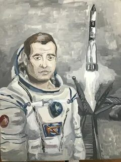 Портреты космонавтов для детей