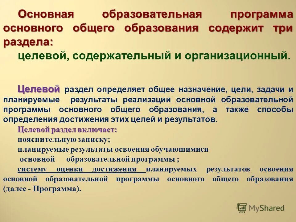 основные разделы аооп. структура программы программа целевой раздел содержательный раздел. организационный раздел аооп ноо включает. содержательная целевая организационная программа. содержательная целевая организационная программа.