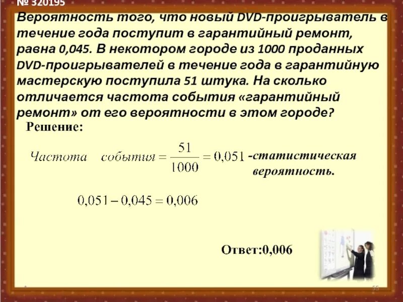 Вероятность что новый персональный компьютер. Вероятность того что новый DVD проигрыватель в течение года. Вероятность того что. Вероятность того что новый двд проигрыватель 0.045. Вероятность равна 0.