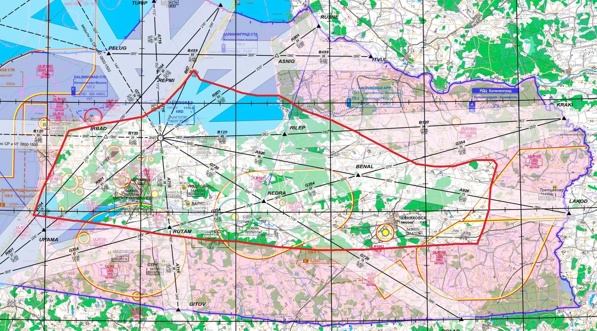 Карта запретных зон. Запретные зоны воздушного пространства. Структура воздушного пространства. Калининград полетная зона. Зоны ограничения полетов.