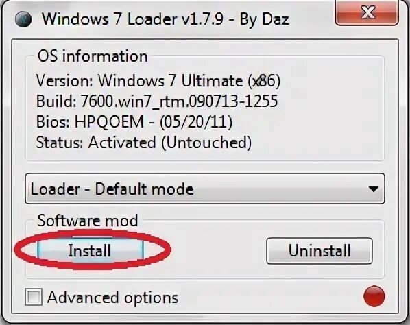 Window 7 loader by daz