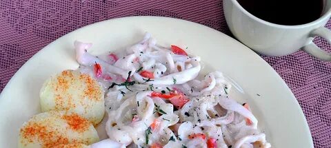 Кальмары тушеные в сметане рецепт
