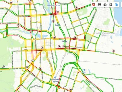 Карта дорожной обстановки