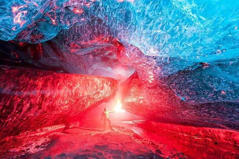 Невероятный цвет. Необычная природа. Ледяные пещеры. Невероятные места. Природа красивая необычная.