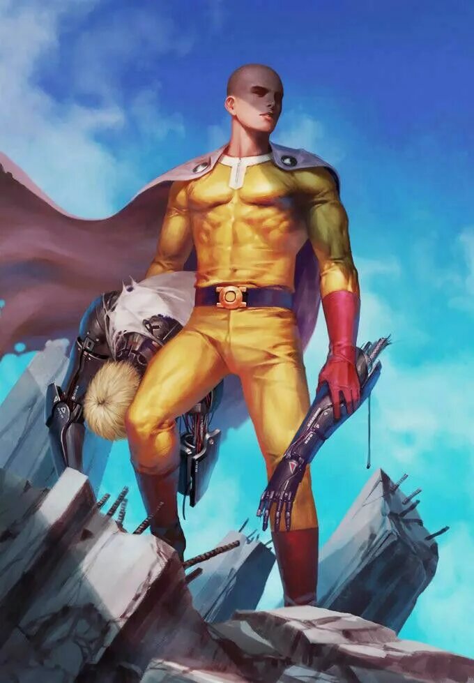 One-punch man злой сайтама. Борос ванпанчмен. Ванпанчмен против. Сайтама против бога гароу. Ванпанчмен супермен.