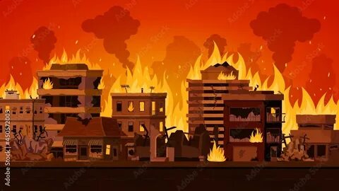 The fire destroyed the building