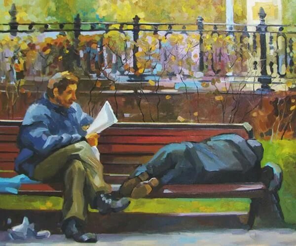 Нестеров наташа на садовой скамейке. Человек на скамейке. Картина на лавочке. Картина на лавочке. Мужчина на скамейке живопись.