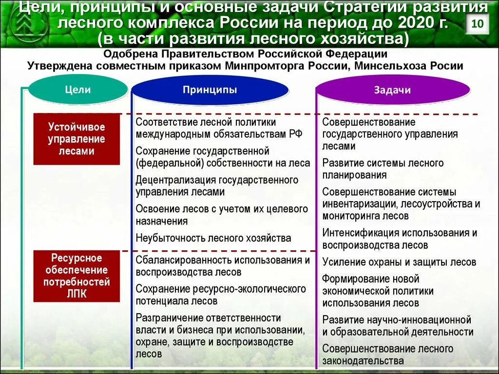 Стратегические проблемы россии. Стратегия развития лесного комплекса в России. Задачи развития лесного комплекса. Стратегия развития лесного хозяйства. Цели задачи и принципы.