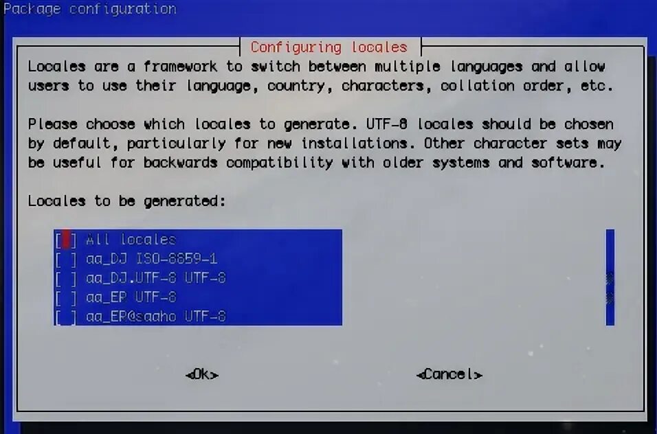 Set default locale. Set default locale