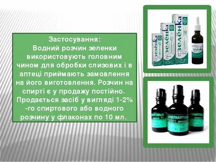 Зеленка состав
