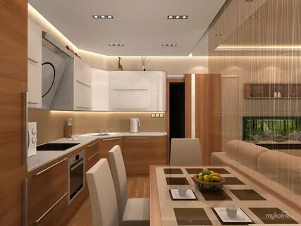 Кухня в комнату площадью 20 м