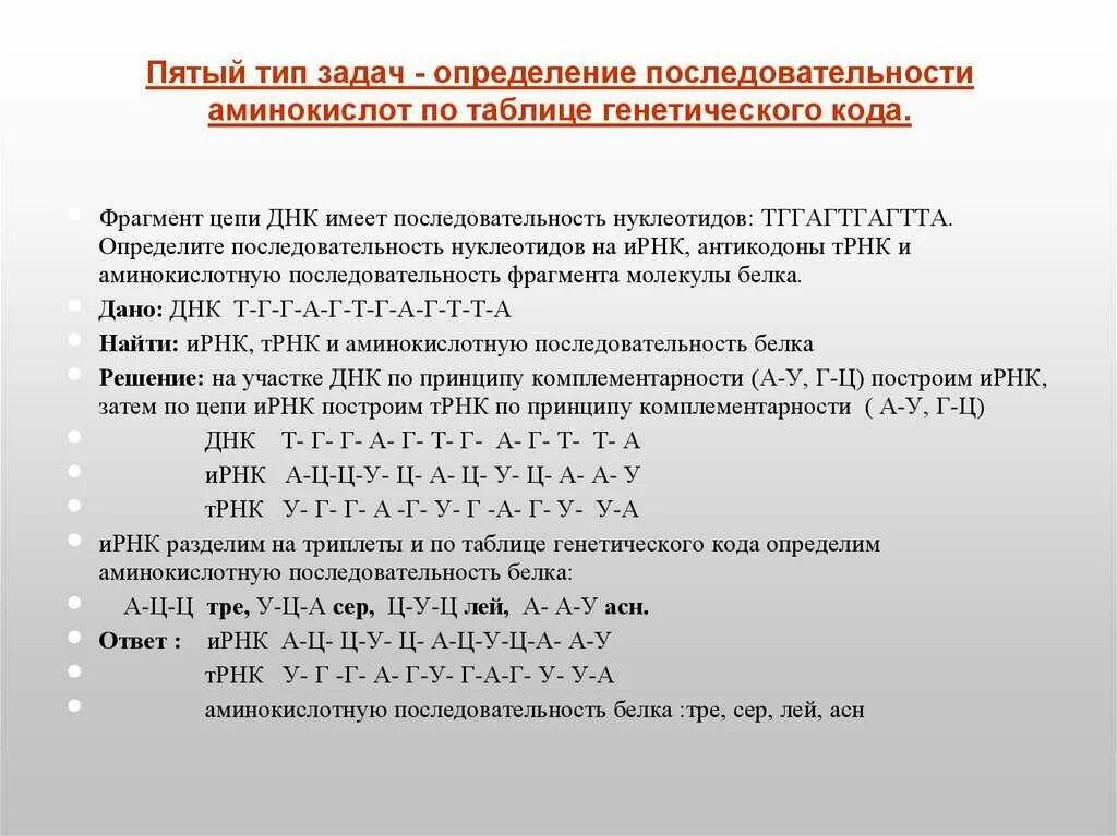 Фрагменты днк имеет следующую последовательность нуклеотидов. Генетический код ирнк задача. ирнк трнк днк рнк комплементарность. задачи по биологии генетический код. решение задач на синтез белка трнк.