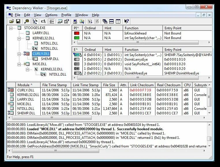 Loaded thread. Программа dependency Walker. Dialer exe грузит комп. Work Module. Exe. Home exe.