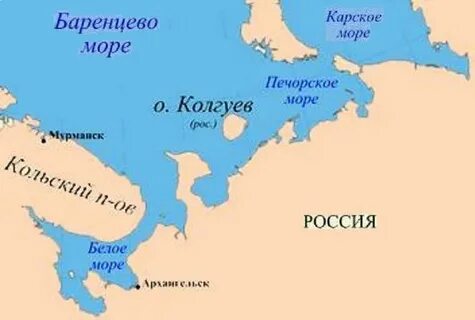 Баренцево море страны