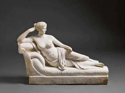 A white Carrara marble figure of Venus victrix.