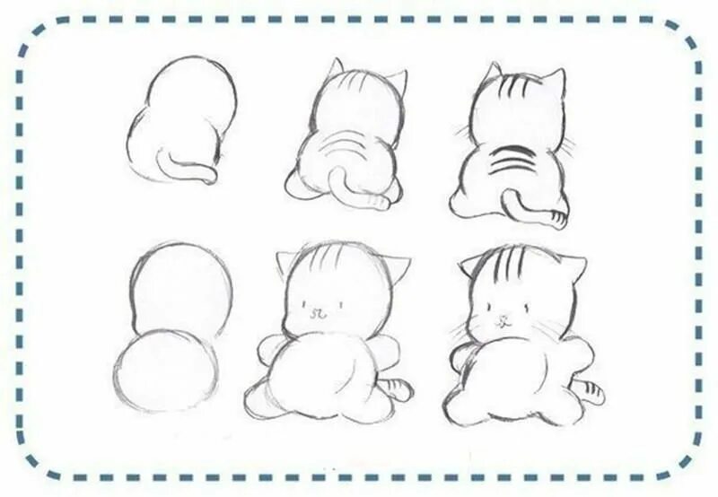 Рисовать котенка легко. Рисунки котят карандашом для начинающих. Милые рисунки по этапно. Легкие рисунки поэтапно для начинающих. Маленькие рисунки для срисовки поэтапно.