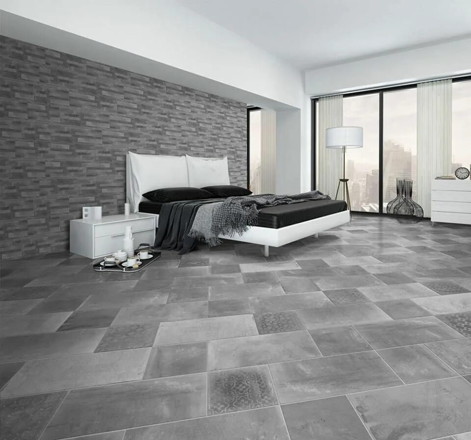 Черный бетонный пол. Выравнивание пола под плитку. Выравнивание пола плиточным клеем. Темный ламинат в интерьере. Ламинат коричневый.