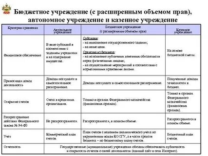 Изменения видов деятельности бюджетного учреждения