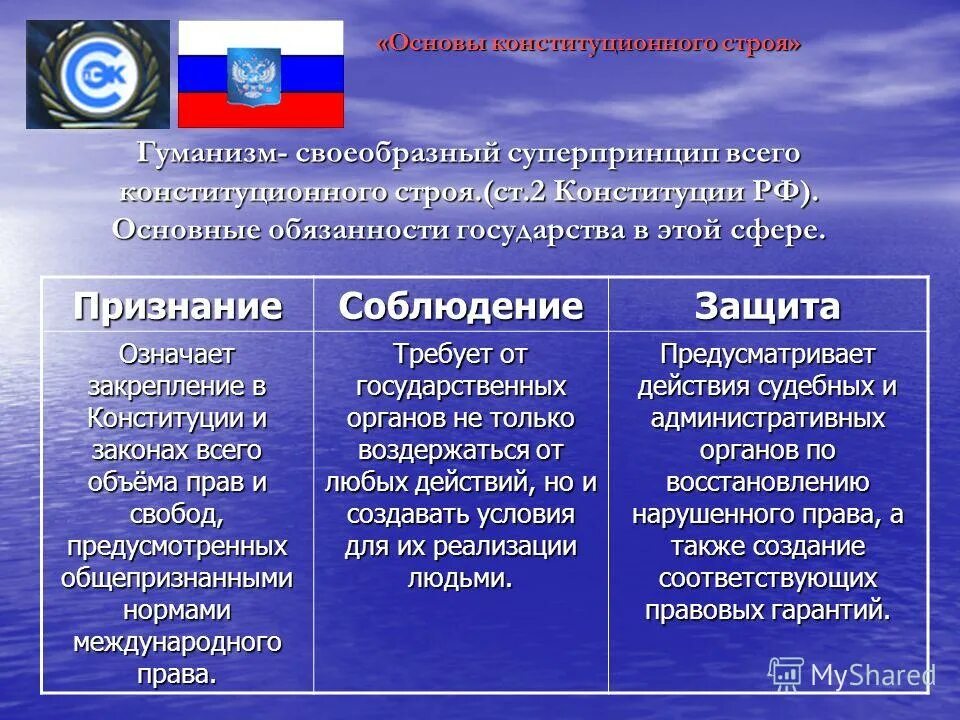 Принципы и особенности рф