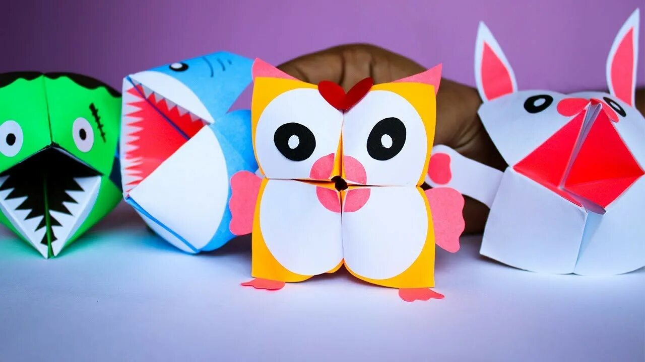 Как сделать игрушку из простой бумаги. Бумажные игрушки. оригами. объемные игрушки из бумаги. поделки оригами.
