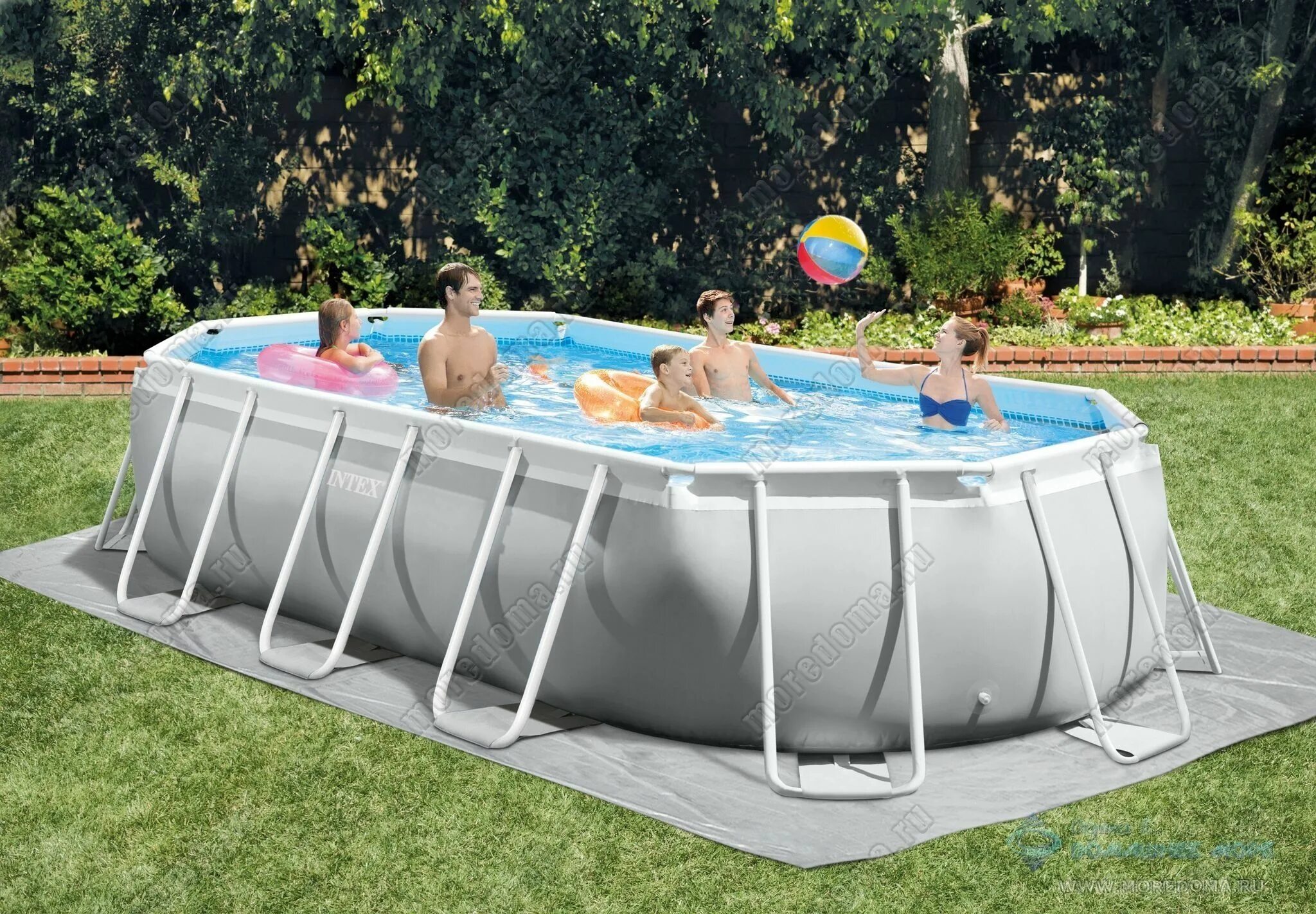 Бассейн intex prism. 26798 intex. бассейн каркасный 305х122см. intex 26744np. бассейн интекс овальный размер.