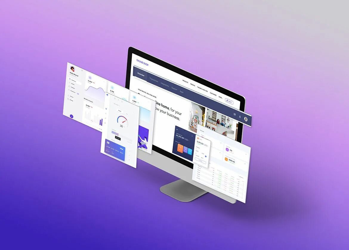 Website screen. Website screen