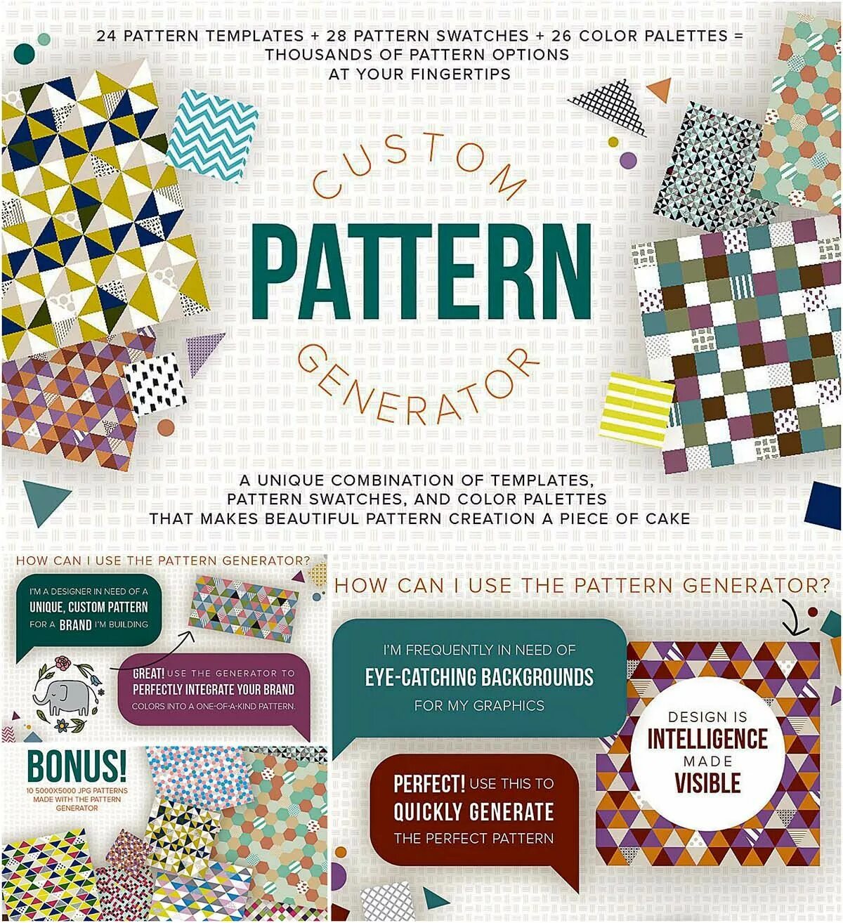 Custom pattern. Паттерн генератор. pattern from generator. pattern generator.